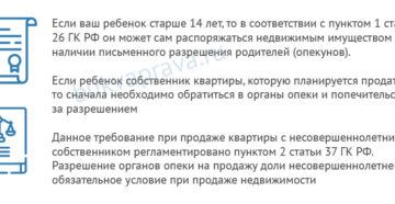 Если собственник квартиры несовершеннолетний кто подписывает договор