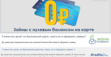 Кредит на фирму с нулевым балансом Кредит на фирму с нулевым балансом