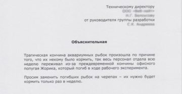 Начальник требует объяснительную по любому поводу