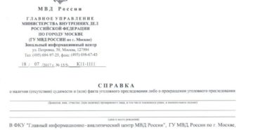 Сколько действительна справка о несудимости в россии