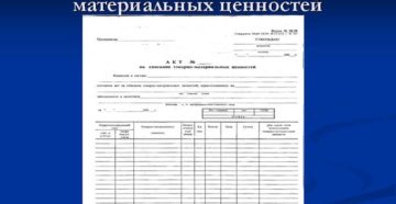 Акт на списание тмц в производство образец