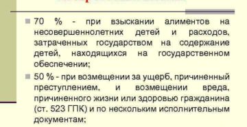 Максимальный процент удержаний из заработной платы