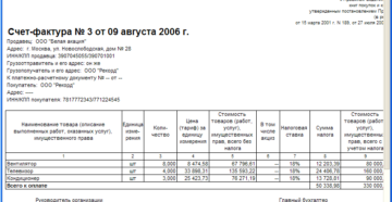 Может ли быть счет фактура с минусом